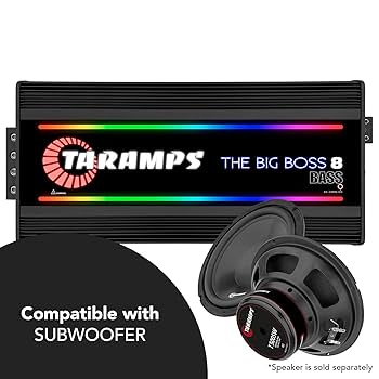 Amazon.com: Taramps The Big Boss 8 Bass Black Color